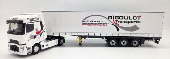 ELI118652 - RENAULT T High 4x2 con rimorchio telonato a 3 assi - RIGOULOT Transport
