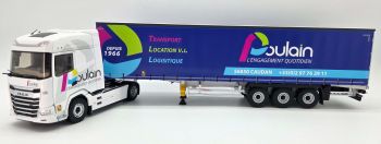 ELI118711 - DAF XG 4x2 con semirimorchio a centine a 3 assi (POULAIN Transport)