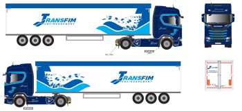 ELI118798 - SCANIA 500 S 4x2 con rimorchio ribaltabile per cereali a 3 assi TRANSFIM