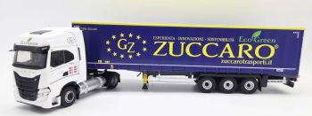 ELI118852 - IVECO S-WAY NP 4x2 con rimorchio telonato a 3 assi, ZUCCARO TRANSPORTI BLU