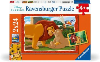 RAV120010 - 2 puzzle 24 pezzi - La storia della vita - IL RE LEONE