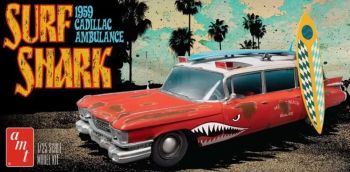 AMT1242/12 - CADILLAC Ambulance 1959 -Surf Shark da assemblare e verniciare