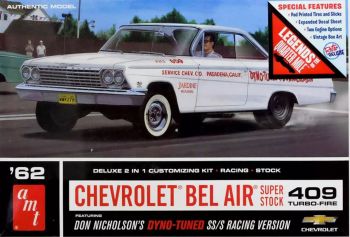 AMT1283/12 - CHEVROLET BelAir Super Stock 1962 Don Nicholson's da assemblare e dipingere