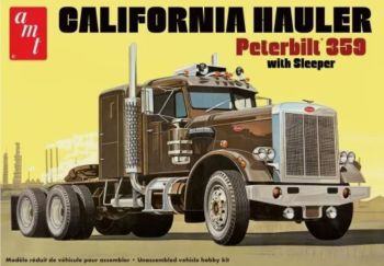 AMT1327/06 - PETERBILT 359 California Hauler 6x4 con cuccetta da assemblare e verniciare