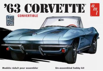 AMT1335M/12 - CHEVROLET Corvette Cabriolet 1963 da assemblare e verniciare
