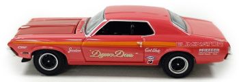 GREEN13370-A - MERCURY Cougar Eliminator 1969 rossa della serie GL MUSCLE, ancora nella sua confezione blister originale.