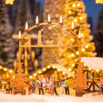 NOC14391 - Arco d'ingresso al mercatino di Natale - 7,6 x 1 cm