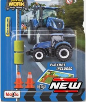 MST15592N - Set di mini macchine da lavoro - NEW HOLLAND T7 con accessori in blister