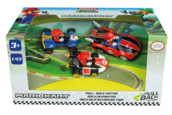 CARRERA15813016 - 3 Veicoli a frizione con pilota MARIO KART