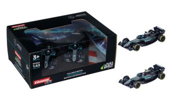 CARRERA15813036 - Set da 2 Mercedes-AMG F1 a frizione - W16 E Performance G. Russell #63 / W16 E Performance K. Antonelli #12