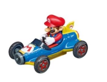 CARRERA15817069-A - Auto a frizione blu e gialla MARIO KART in scatola - Mario