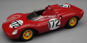 TM18-234D - FERRARI 206 #175 Vincitrice della Dino SP Corse de cote Ollon-Villars 1965 L.SCARFLOTTI