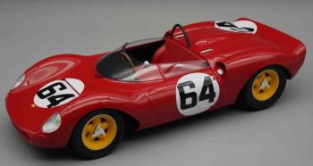 TM18-234E - FERRARI 206 #64 Vincitrice della Dino SP Freiburg - Schauinsland 1965 L.SCARFLOTTI