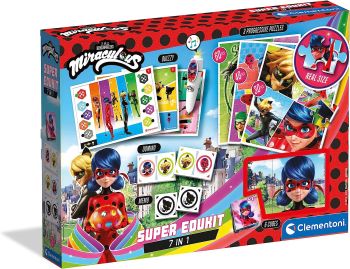 CLE18111 - Super Edukit Miraculos 7 in 1 - 3 puzzle 1 cubo puzzle Memo Domino Quiz foglio con penna elettronica