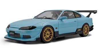 SOL1812204 - NISSAN Silvia SPEC-R Aero Solido Works 1999 Blu Trasparente