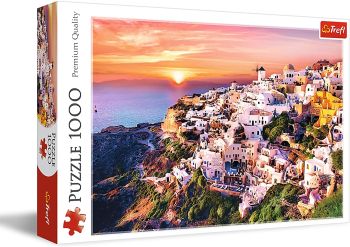 TRF10435 - Puzzle 1000 Pezzi Un tramonto su Santorini