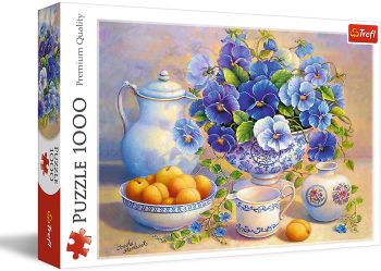 TRF10466 - Puzzle 1000 Pezzi Il bouquet blu