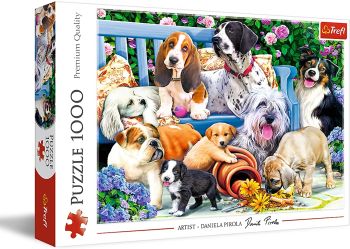 TRF10556 - Puzzle da 1000 pezzi – Cani in giardino