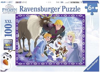 RAV107308 - Puzzle 100 Pezzi THE FROZEN – La famiglia è una tradizione