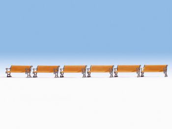 NOC14849 - Set di 6 panche in legno
