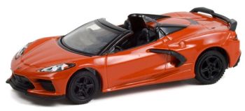 GREEN13310-F - CHEVROLET Corvete Stingray 2021 Arancione della serie GLMUSCLE sotto blister