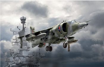 ITA1401 - Aereo da caccia Harrier GR.3 Falkland da assemblare e verniciare