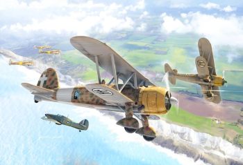 ITA1437 - BIPLANEfiat CR.42 Falco da montare e verniciare