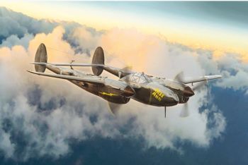 ITA1446 - P38J Velivolo Lightning da assemblare e verniciare