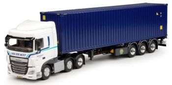 TEK67389 - DAF XF 106 Euro 6 SC 3 assi Con portacontainer e container da 40 piedi VAN DER MOST