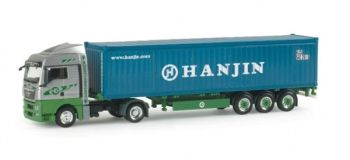 HER155519 - MAN TGX XLX 4x2 EKB con portacontainer e container 40 piedi HANJIN