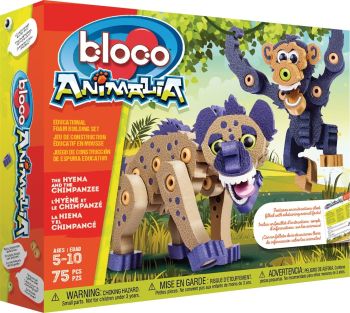 BLOC16001 - Animalia - La iena e lo scimpanzé 114 pezzi