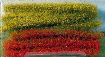 HEK1814 - Confezione da 10 strisce erbose gialle e rosse 10 cm
