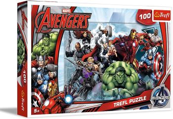 TRF16272 - Puzzle 100 Pezzi AVENGERS all'attacco