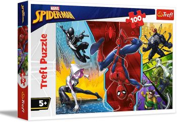 TRF16347 - Puzzle 100 Pezzi SPIDER-MAN capovolto