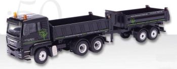 CON71182/01 - MAN TGS L 6x4 Ribaltabile a tre vie con rimorchio Ribaltabile a 2 assi ribaltabile "MEILLER"
