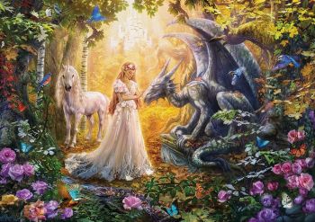 EDU17696 - Puzzle 1500 Pezzi il Drago la Principessa e l'Unicorno