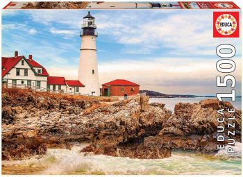 EDU17978 - Puzzle 1500 pezzi faro e rocce