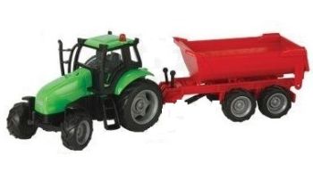 KID510653B - Trattore a frizione verde con cerchi grigi con ribaltabile tp
