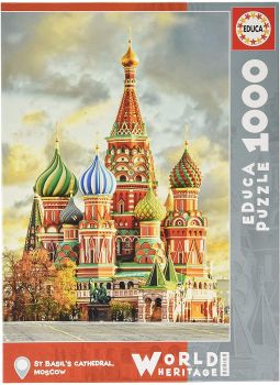 EDU17998 - Puzzle da 1000 pezzi La Cattedrale di San Basilio a Mosca