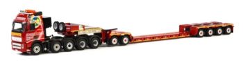 WSI01-1257 - VOLVO FH2 10x4 con Nooteboom 2+4 Trasportino per attrezzature pesanti JAN COESENS