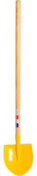 LM9066C - Pala rotonda per bambini con manico in metallo lunghezza: 60 cm colore casuale