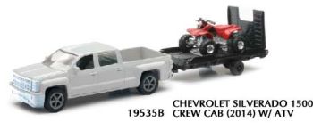 NEW19815D - Pick up CHEVROLET Silverado 1500 con rimorchio e Quad rosso