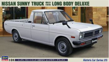 HAW21120 - NISSAN Sunny GB121 - Carrozzeria lunga deluxe 1979 bianco da assemblare e verniciare