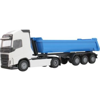 EMEK22351 - VOLVO FH16 4x2 bianco con cassone a 3 assi
