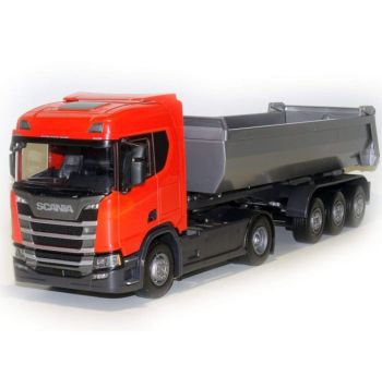 EMEK22485 - SCANIA R500 4x2 rosso con cassone ribaltabile a 3 assi