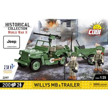 COB2297 - JEEP Willys MB con rimorchio 80° anniversario - 200 Monete