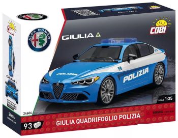 COB24606 - ALFA ROMEO Giulia Quadrifoglio POLIZIA - 93 pezzi