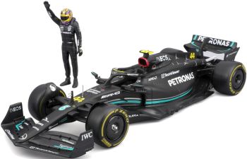 BUR28037H - MERCEDES-AMG W14E SF-23 #44 con L. Hamilton figurina