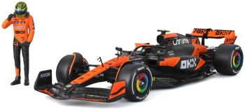 BUR28040N - McLaren MCL38 #4 GP di Miami 2024 con figurina di L. Norris