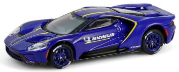 GREEN28160-F - FORD GT 2021 blu 135° anniversario MICHELIN in blister